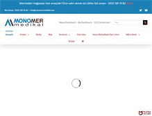 Tablet Screenshot of monomermedikal.com